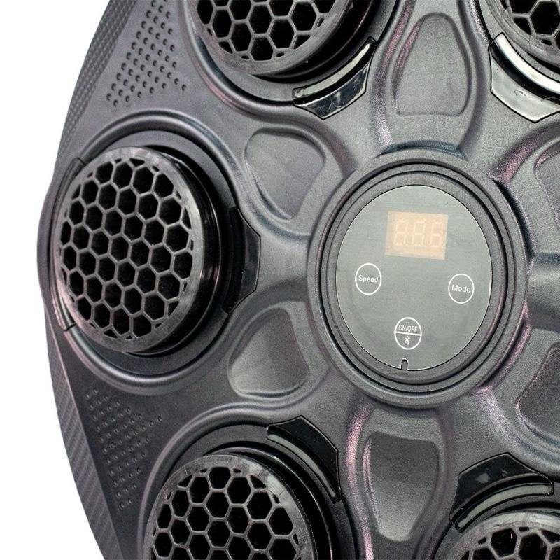 Máquina de Boxe Musical Inteligente Luzes RGB Sincronizadas Boxe MMA Muay Thai Karatê Taekwondo Treinos - Preta