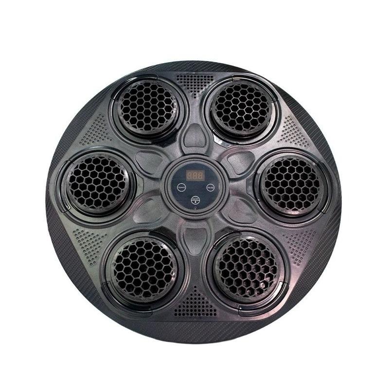 Máquina de Boxe Musical Inteligente Luzes RGB Sincronizadas Boxe MMA Muay Thai Karatê Taekwondo Treinos - Preta