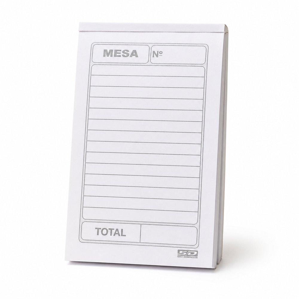 Pedido De Mesa com Carbono 50x2 Folhas