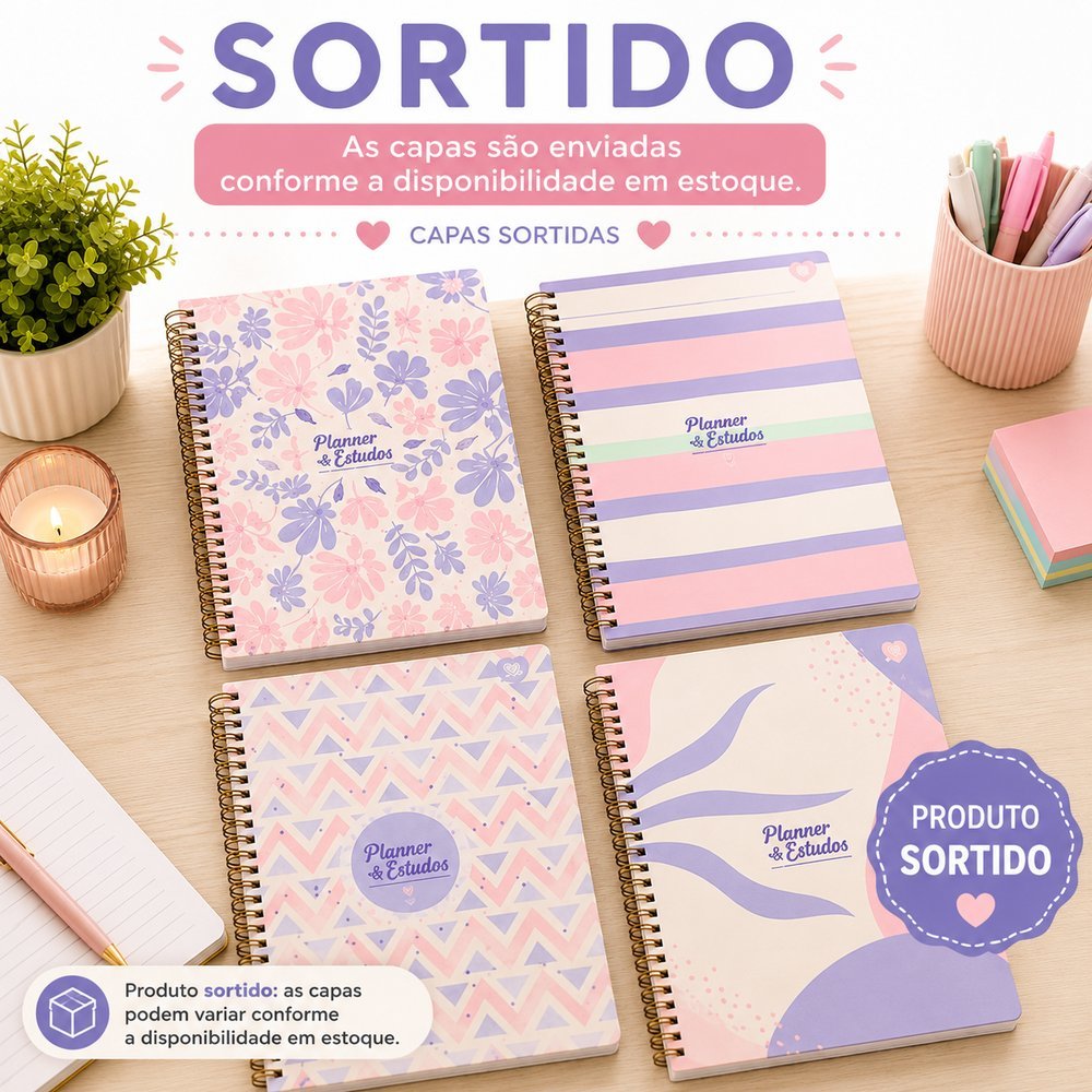 Cadernos Planner de Estudos - Sortida
