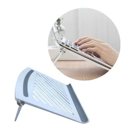 Suporte Para Notebook Macbook Laptop De Mesa Dobrável Ajuste De Inclinação Estrutura Vazada Circulação de Ar Home Office