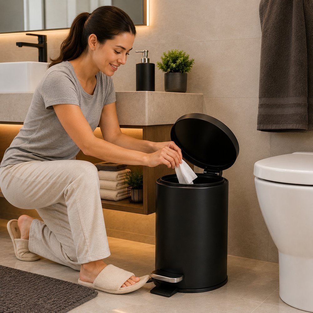 Lixeira com Pedal 3 Litros - Preta