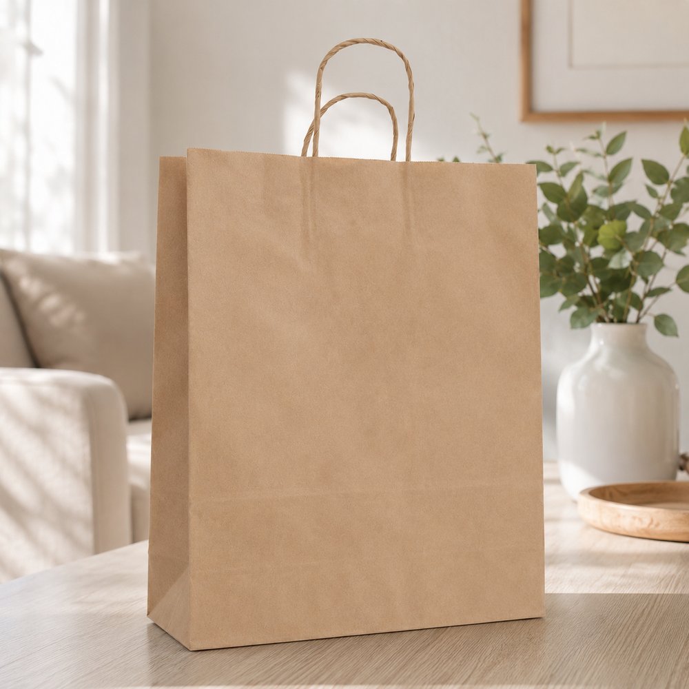 Kit 10 Sacola Kraft Tamanho G  - Parda