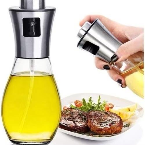 Galheteiro Vidro Spray 200ml Borrifador Azeite Óleo Vinagre Pulverizador Dosador Econômico Uso Dia A Dia Cozinha
