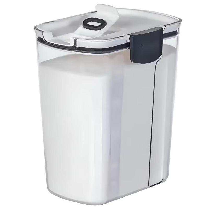 Kit 4 Potes Herméticos Cozinha Armazena Grãos Cereais Farinhas Temperos Vedação Para Armários Despensas Bancadas