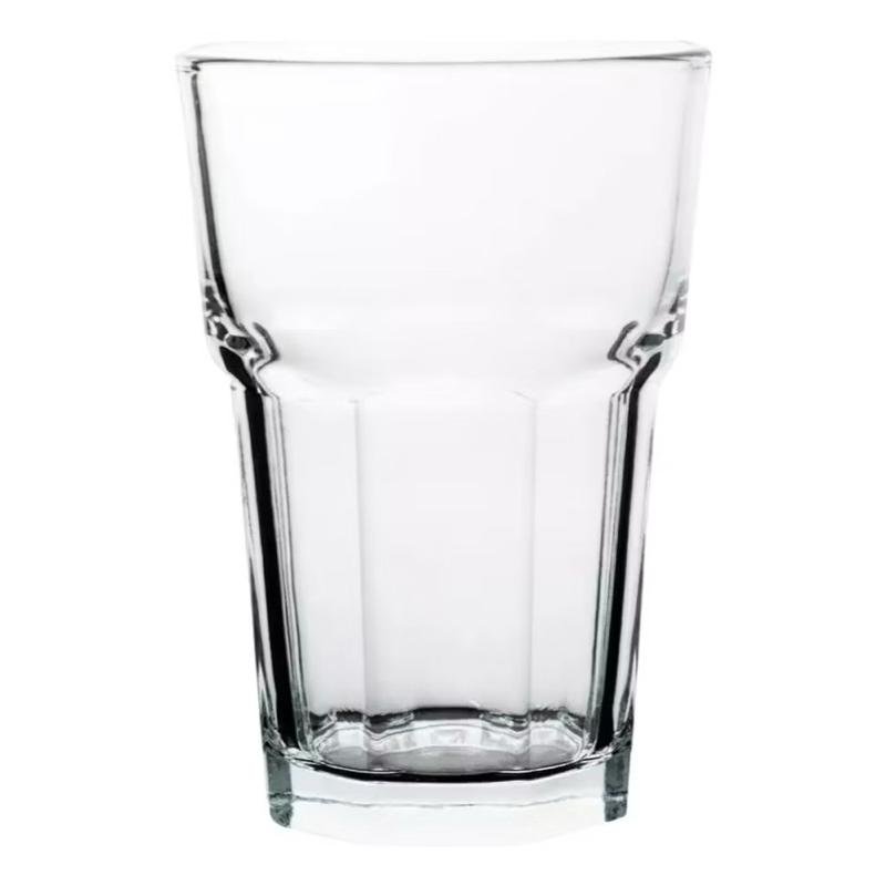 Kit 3 Copos De Vidro 350ml Bebidas Sucos Naturais Refrigerantes Água Vitaminas Drinks Coquetéis