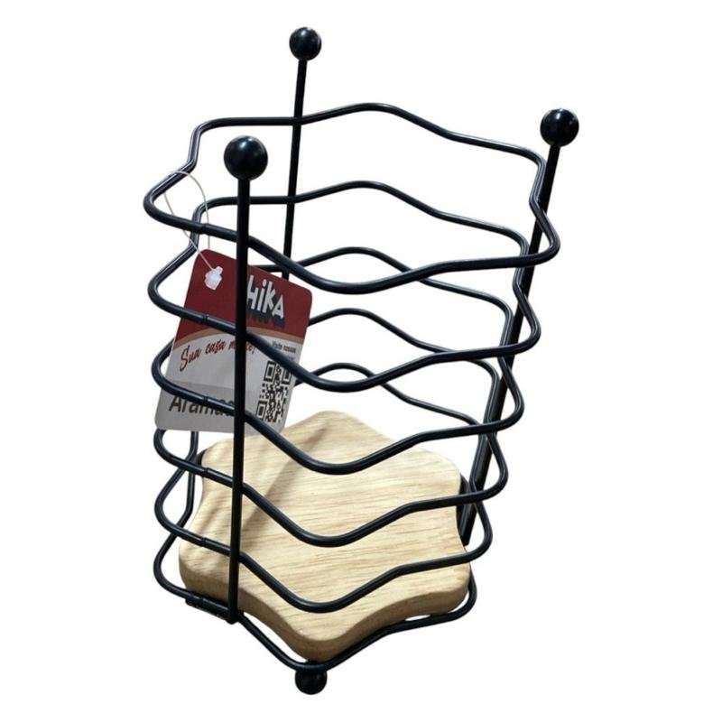 Suporte para Talheres Aramado 15,5cm 16cm Ou 18,5cm Madeira Sustentável Cor:Porta Talheres 15,5cm