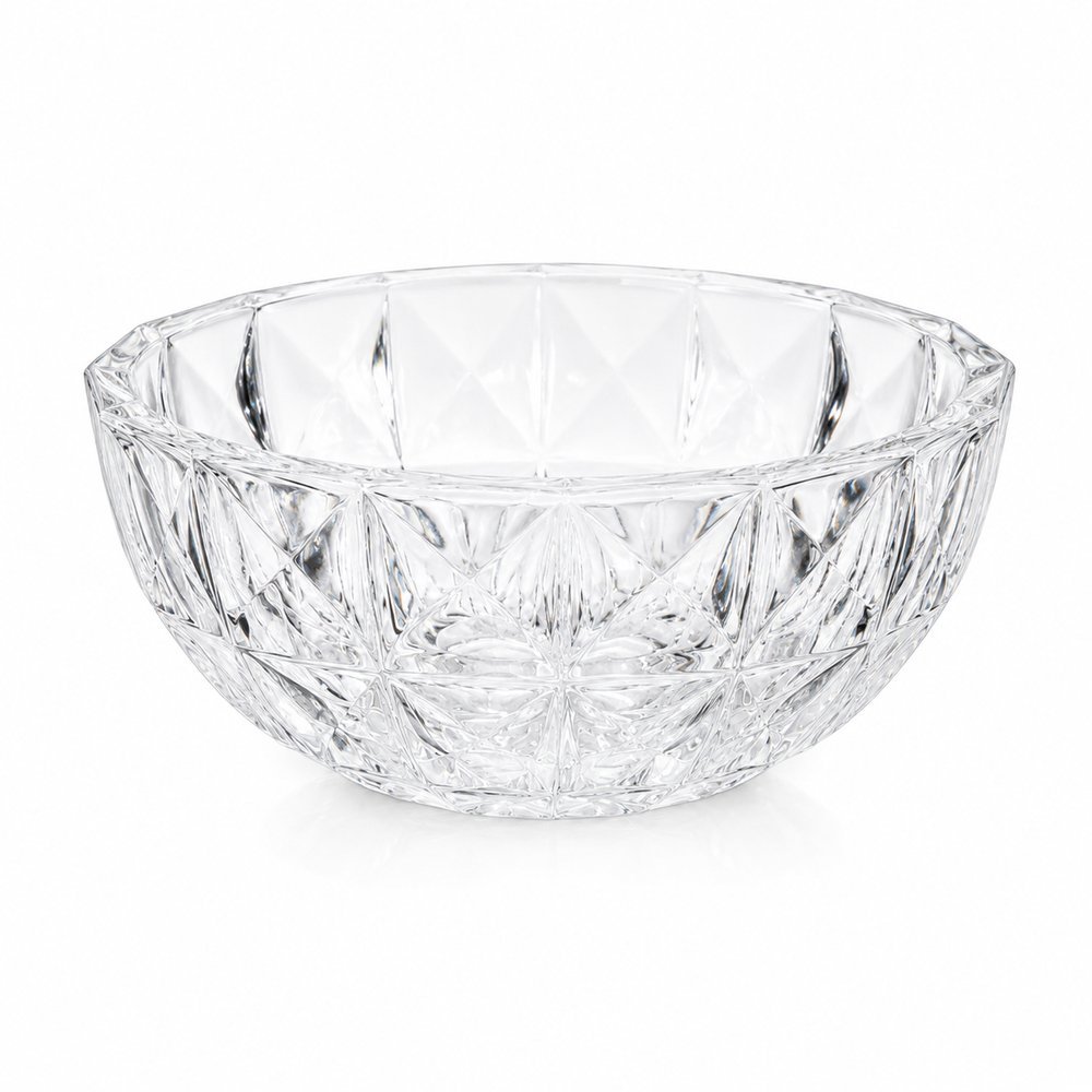 Bomboniere Diamond de Vidro com Tampa 19,5cm