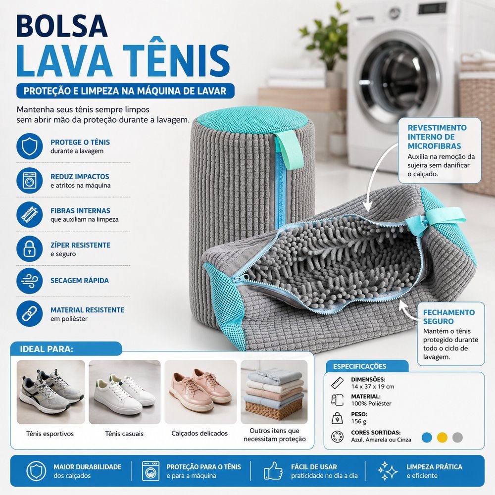 Bolsa Lava Tênis  - Sortida
