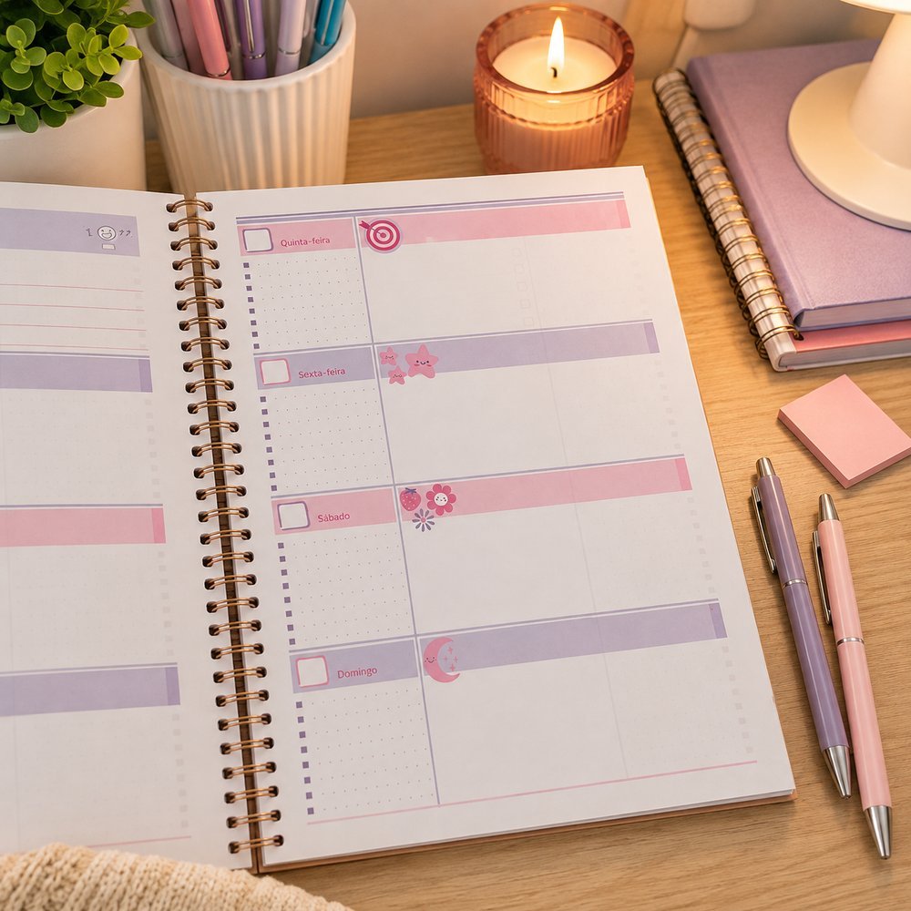 Cadernos Planner de Estudos - Sortida