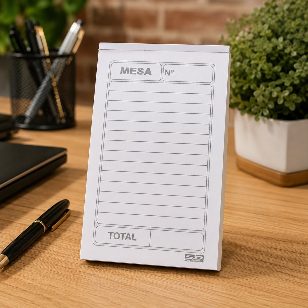Pedido De Mesa com Carbono 50x2 Folhas