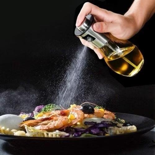 Galheteiro Vidro Spray 200ml Borrifador Azeite Óleo Vinagre Pulverizador Dosador Econômico Uso Dia A Dia Cozinha