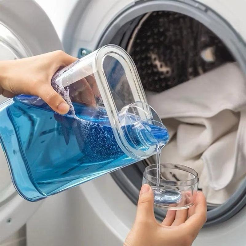 Dispenser Multiuso 1200ml Ou 2 Litros Porta Sabão Líquido ou em Pó Lava Roupas Amaciante Limpeza Detergente Cor:1200ml