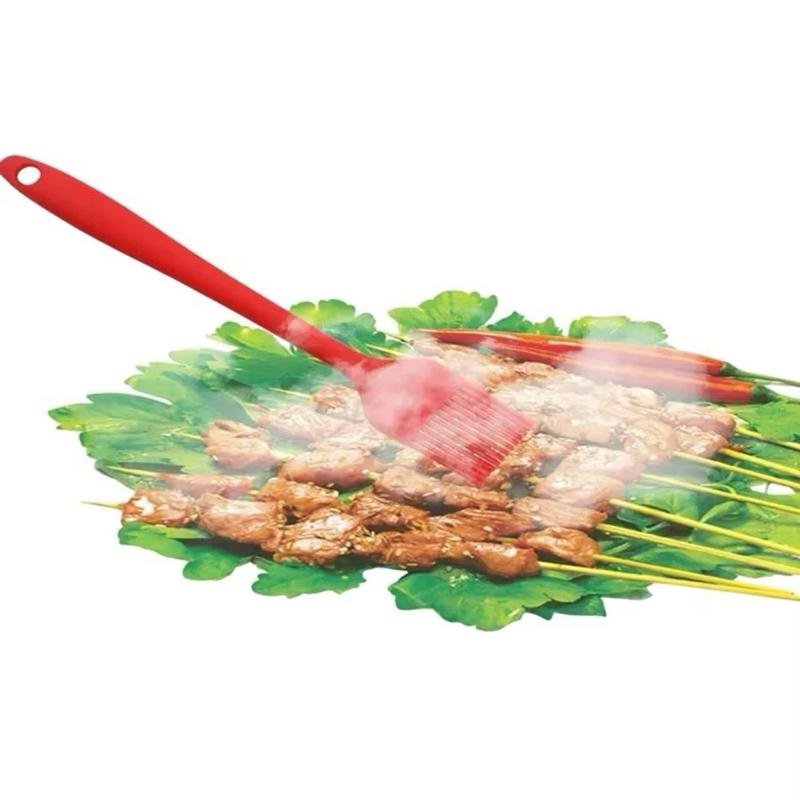 Kit 5 Peças Utensílios de Cozinha em Silicone Pincel Batedor de ovos Fuê Espátula Sortido