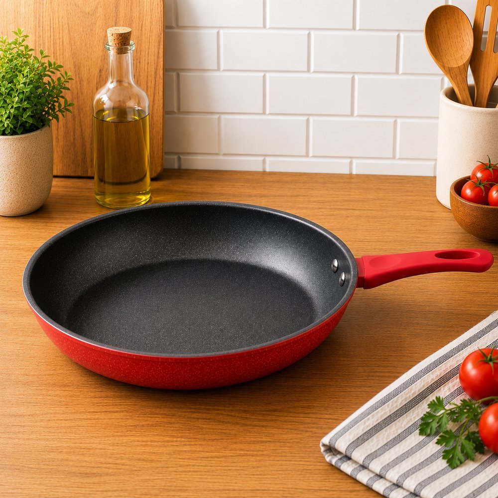 Frigideira Revestimento Nanocerâmico 24cm - Vermelha